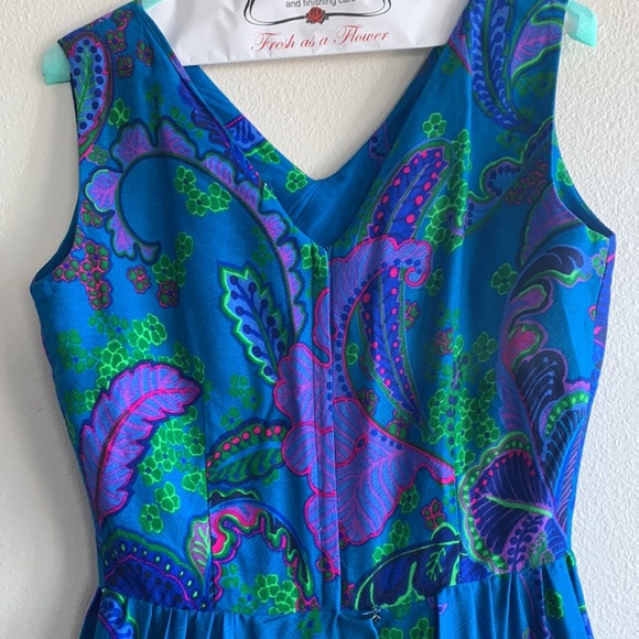 Vintage Alice Polynesian Fashions Sleeveless Jumpsuit - Picture 8 of 17